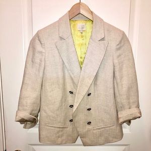 Anthropologie Coquille Lined Blazer